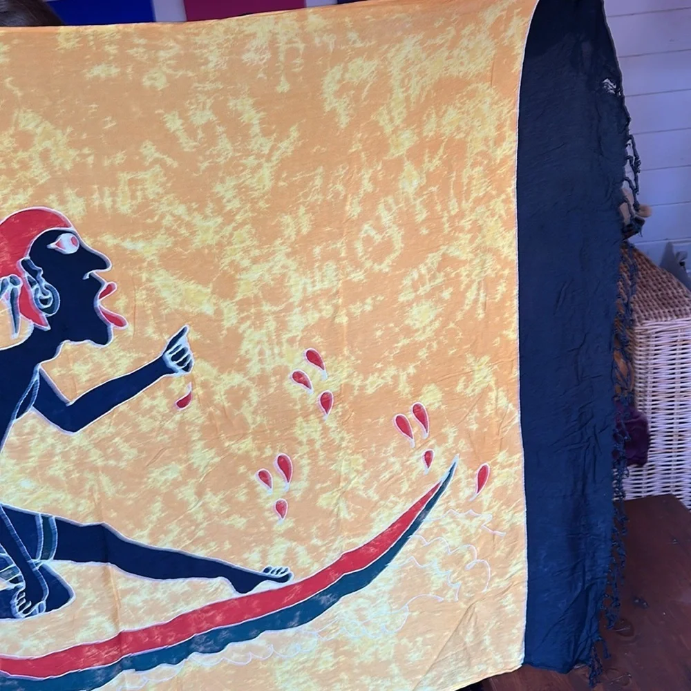 Alegre tapestry ethnic gold black 45x70 wall Hanging tapestry